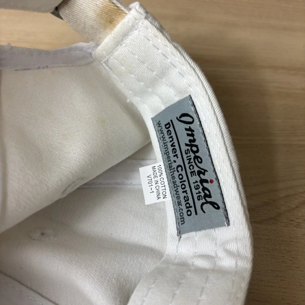 Crocs Hat Cap Strap Back White AVP Volleyball Tour Adjustable